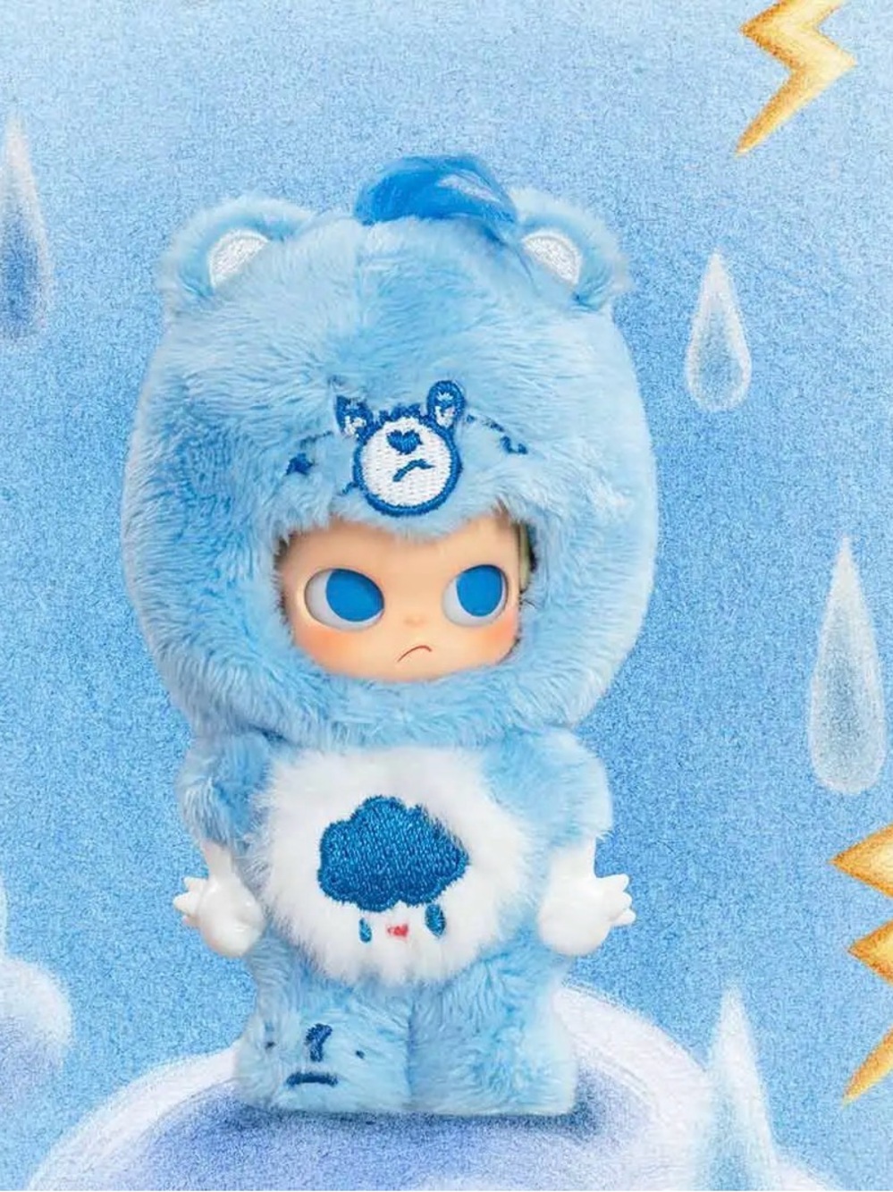 Zsiga × Care Bears Series Figures- Confirmed box- Grumpy Bear!